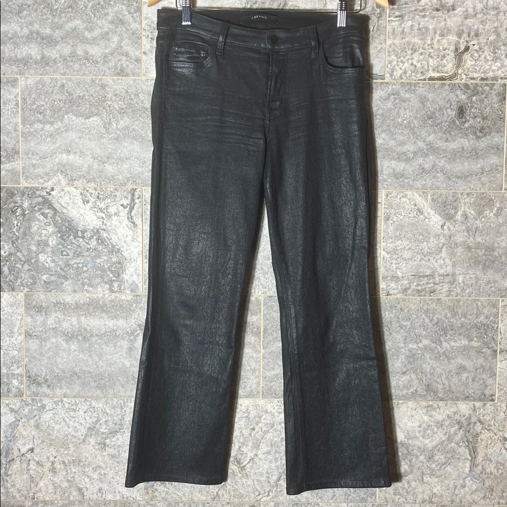 J Brand “Selena” Mid-Rise Cropped Bootcut – Size 29 — Galactic Black - Picture 5 of 10